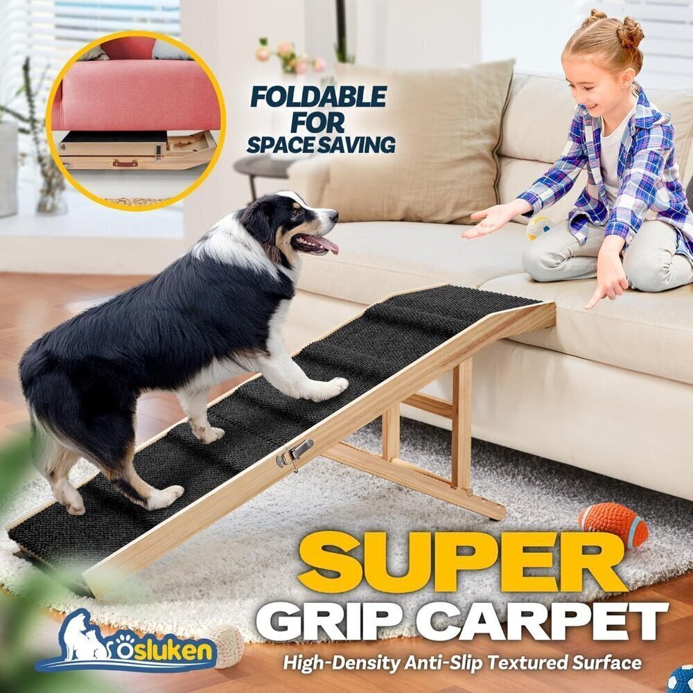 𝟐𝟎𝟐𝟓 𝐔𝐩𝐠𝐫𝐚𝐝𝐞𝐝 Dog Ramp for Couch, 49" - Picture 4 of 6